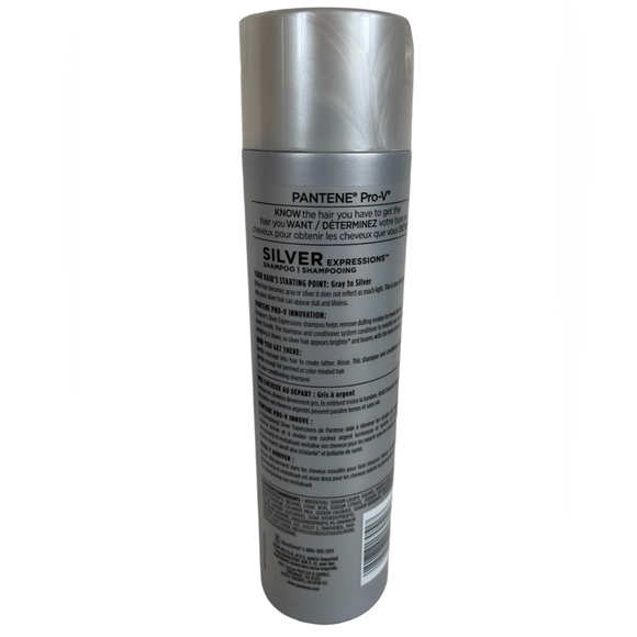 Pantene Pro-V Silver Expressions Shampoo Daily Color Enhancing Gray Silver Hair - Picture 2 of 3